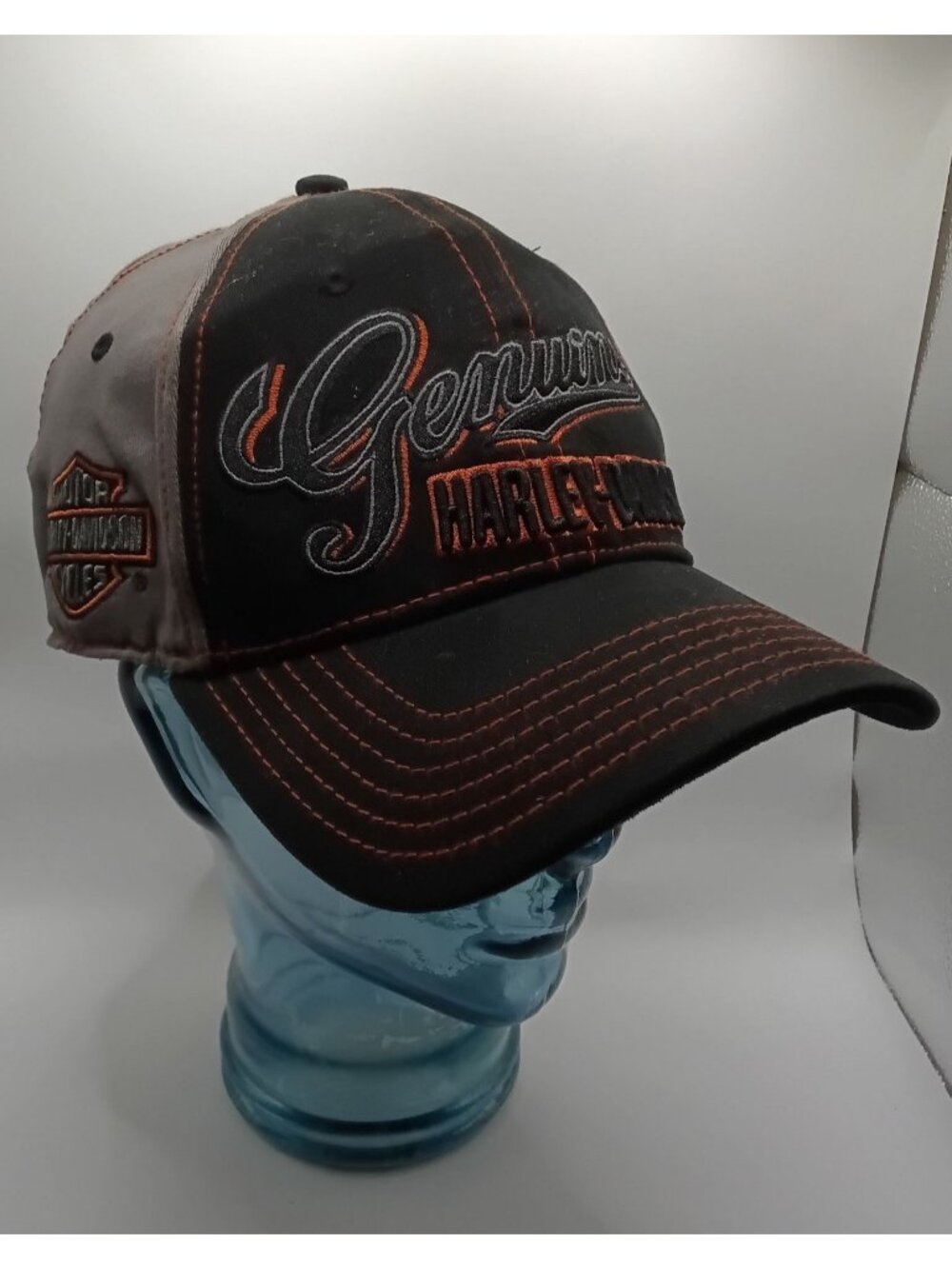 Harley Davidson Fitted Hat Cowboy HD Austin Texas OSFM Flex